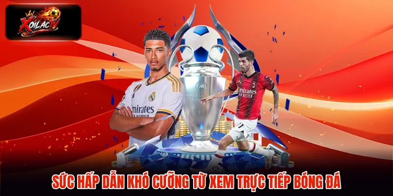 Sức hấp dẫn khó cưỡng từ xem trực tiếp bóng đá
