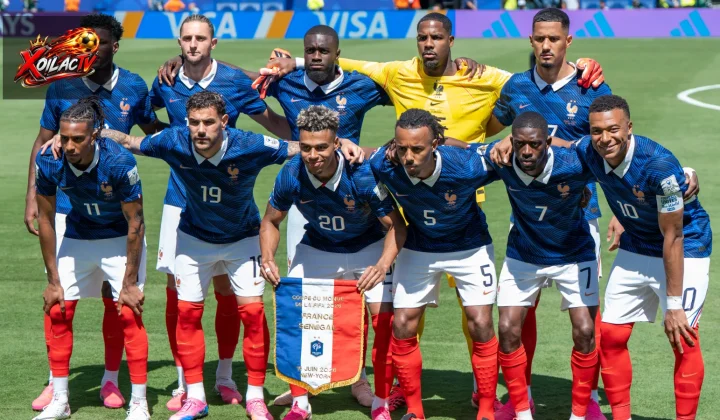 Đội tuyển Pháp chụp ảnh trước trận đấu tại World Cup 2026