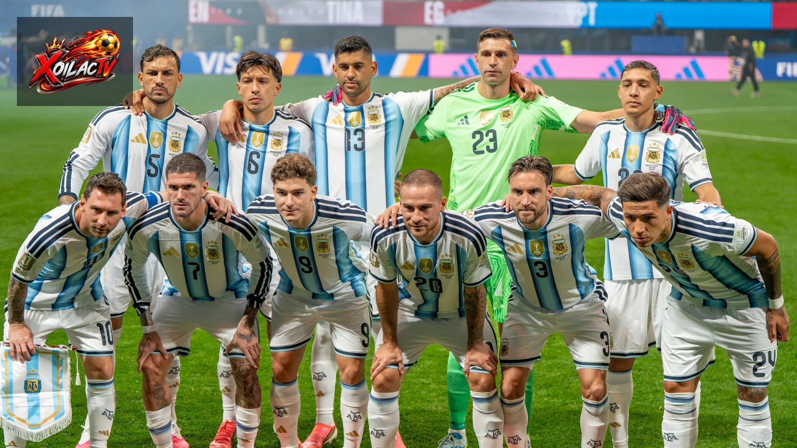 Đội hình xuất phát Argentina trong trận quốc tế năm 2026